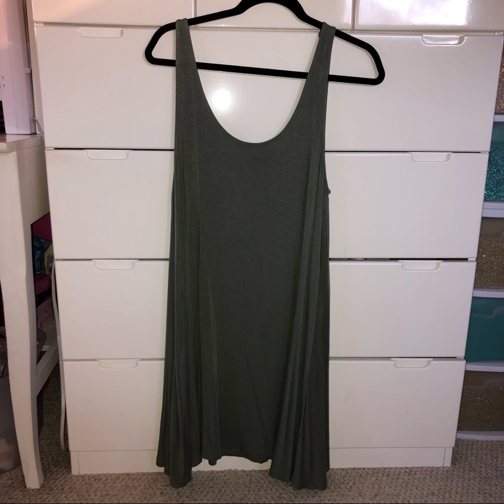 T-shirt Dress Army Green